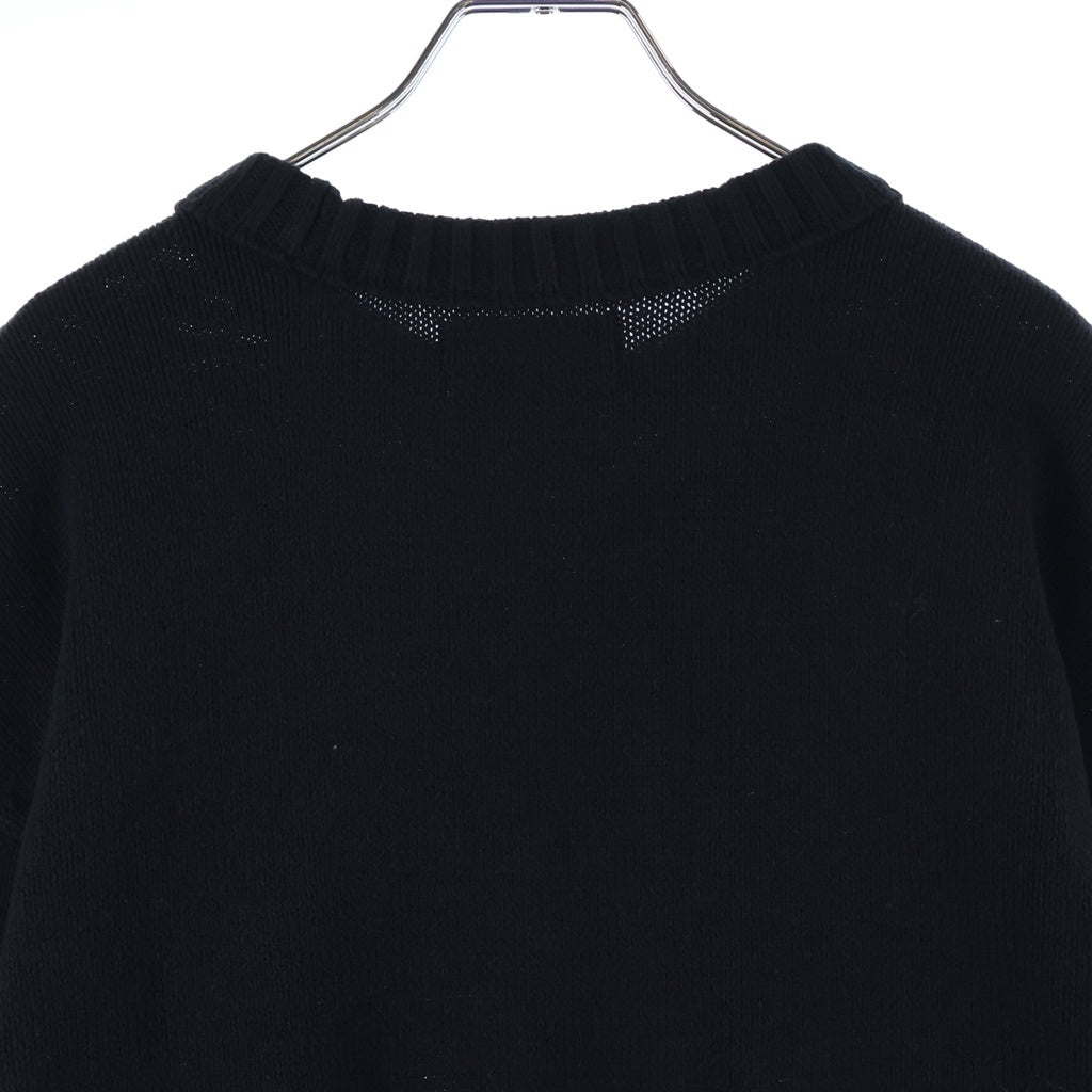 Palace Skateboards(パレススケートボーズ) BLOOKY KNIT ブロックリー クルーネック長袖ニットセーター ブラック