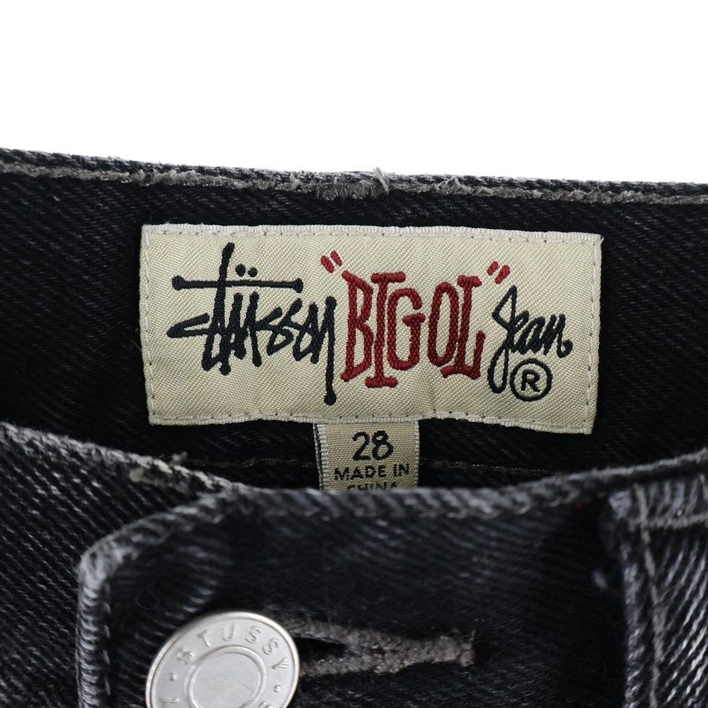 STUSSY(ステューシー) 25SS BIG OL' JEAN VINTAGE DENIM 116692 ウォッシュド加工 バギーデニムパンツ ジーンズ ブラック