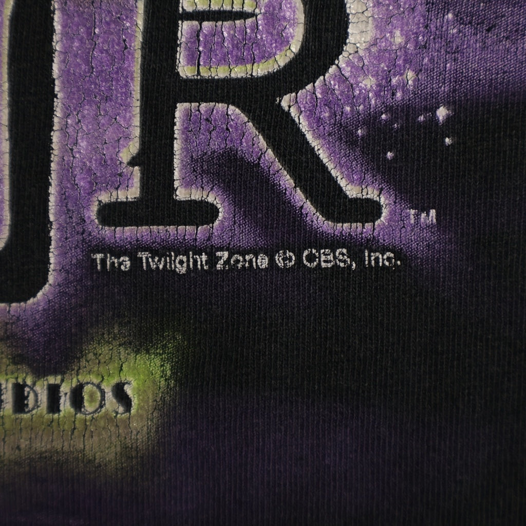VINTAGE(ヴィンテージ) 90S Disney TOWER OF TERROR SURVIVED TEE ディズニー タワーオブテラー サヴァイヴド クルーネック半袖Tシャツカットソー ブラック