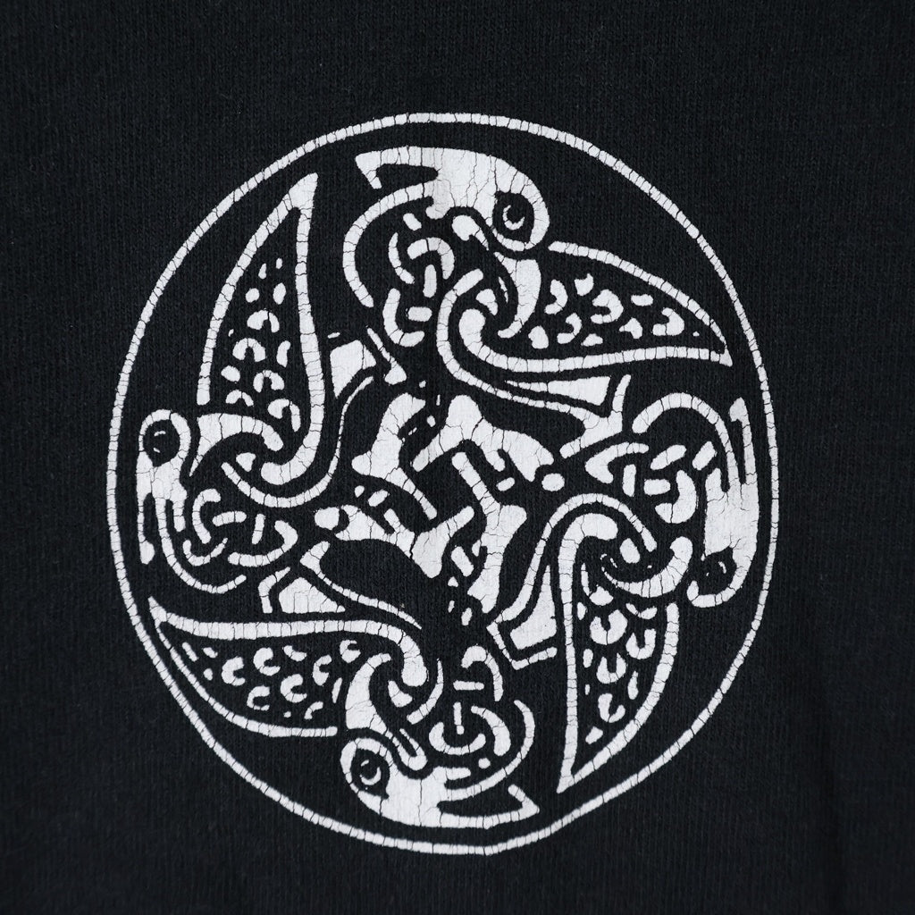 VINTAGE(ヴィンテージ) 90S FASHION VICTIM LONGSLEEVE TEE ファッション ヴィクティム 両面プリント クルーネック長袖Tシャツカットソー ロンT ブラック