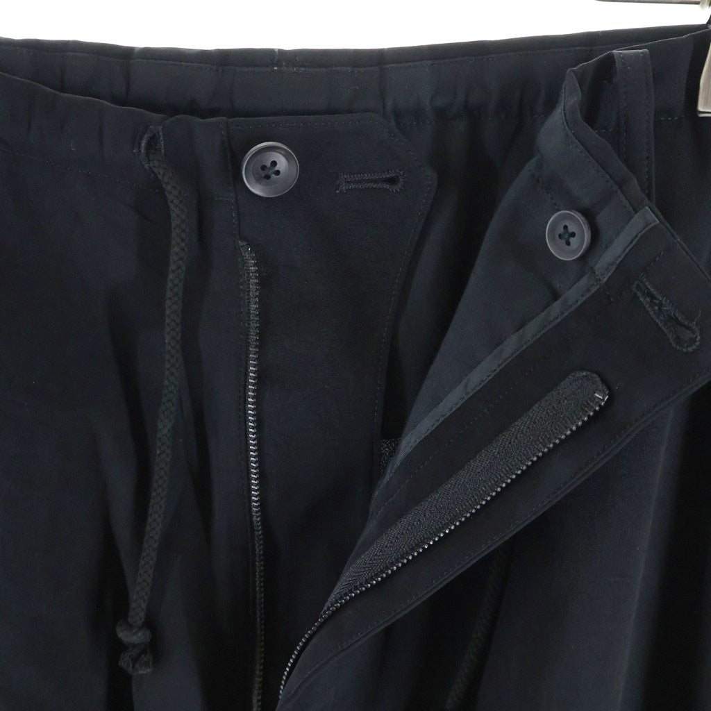Yohji Yamamoto POUR HOMME(ヨウジヤマモト プールオム) TA TUXEDO STANDARD STRING PANTS タキシード スタンダード ストリング ワイドスラックスパンツ ブラック HO-P40-500