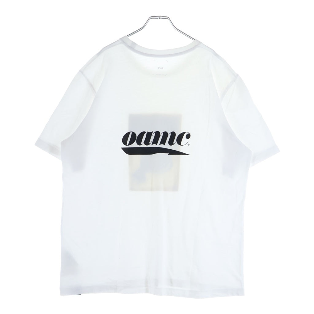 OAMC(オーエーエムシー) 24SS Graphic T-Shirts 24E28OAJ13 フロントグラフィックロゴプリント クルーネック半袖Tシャツカットソー ホワイト
