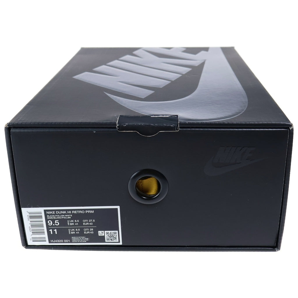 NIKE(ナイキ) ×WU-TANG CLAN DUNK HIGH RETRO PRM HJ4320-001 ウータンクラン ダンク レトロ ハイカットスニーカー イエロー/ブラック US9.5/27.5cm