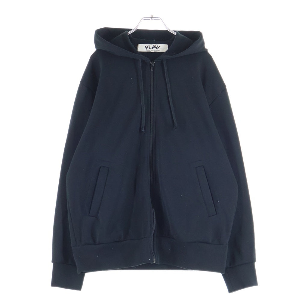 PLAY COMME des GARCONS(プレイコムデギャルソン) ×INVADER THE ARTIST HOODED SWEAT SHIRT AZ-T334 インベーダー ジ アーティスト フーデッド ジップアップスウェットパーカー フーディ ブラック