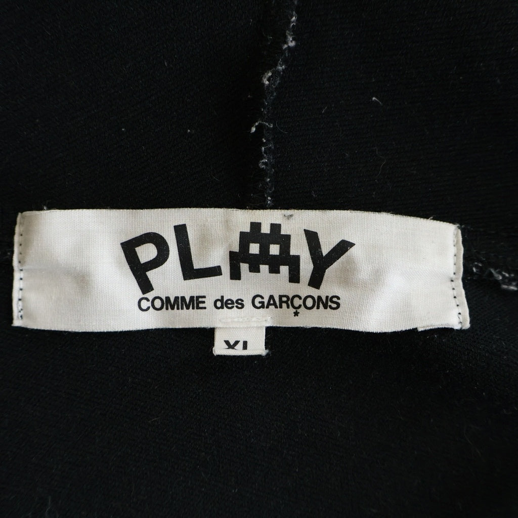 PLAY COMME des GARCONS(プレイコムデギャルソン) ×INVADER THE ARTIST HOODED SWEAT SHIRT AZ-T334 インベーダー ジ アーティスト フーデッド ジップアップスウェットパーカー フーディ ブラック
