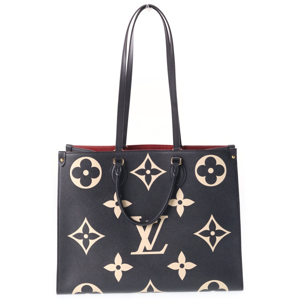 LOUIS VUITTON(ルイヴィトン) オンザゴーGM モノグラム・アンプラント トートバッグ 2WAY ハンドバッグ ブラック M45945 レディース