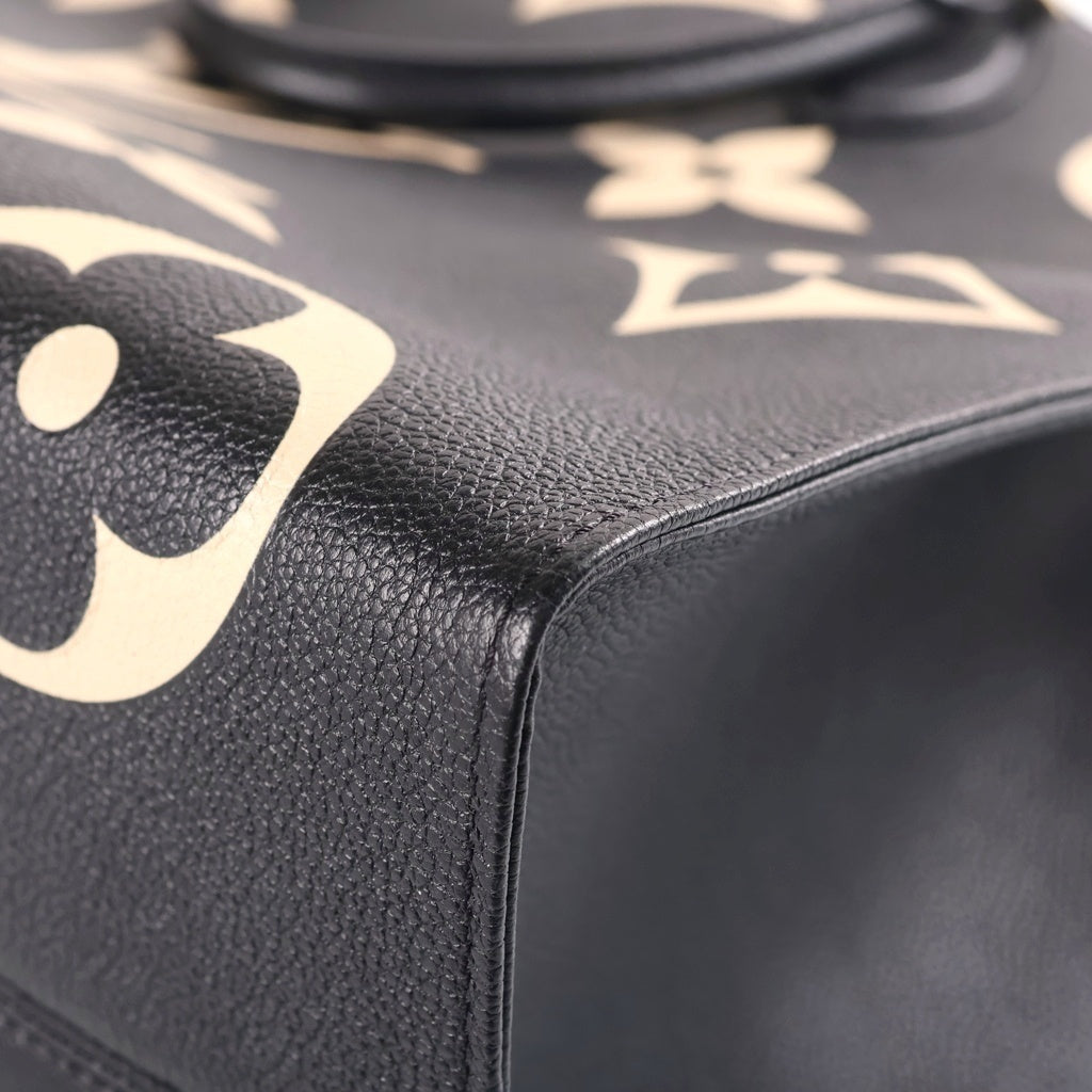 LOUIS VUITTON(ルイヴィトン) オンザゴーGM モノグラム・アンプラント トートバッグ 2WAY ハンドバッグ ブラック M45945 レディース
