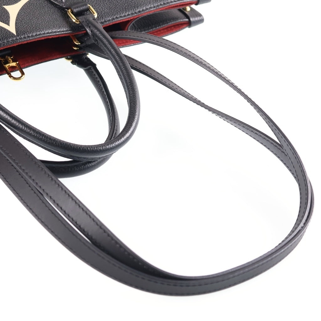 LOUIS VUITTON(ルイヴィトン) オンザゴーGM モノグラム・アンプラント トートバッグ 2WAY ハンドバッグ ブラック M45945 レディース