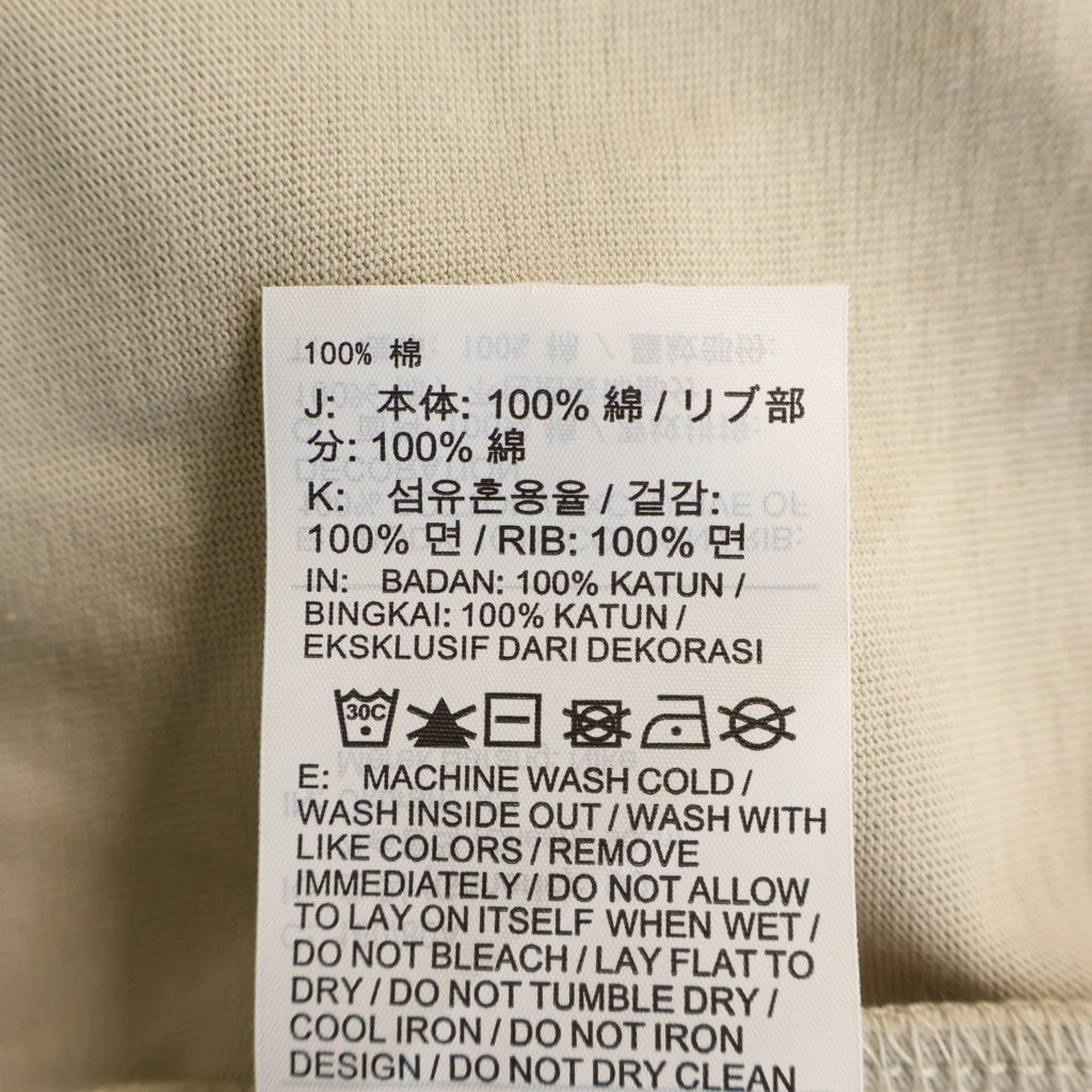 NIKE(ナイキ) 20AW ×FEAR OF GOD Warm Up Tee Oatmeal フィアオブゴッド オートミール ワームアップ フロントロゴプリント クルーネック半袖Tシャツカットソー グレー CU4699-140