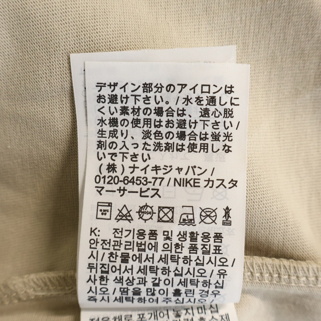 NIKE(ナイキ) 20AW ×FEAR OF GOD Warm Up Tee Oatmeal フィアオブゴッド オートミール ワームアップ フロントロゴプリント クルーネック半袖Tシャツカットソー グレー CU4699-140