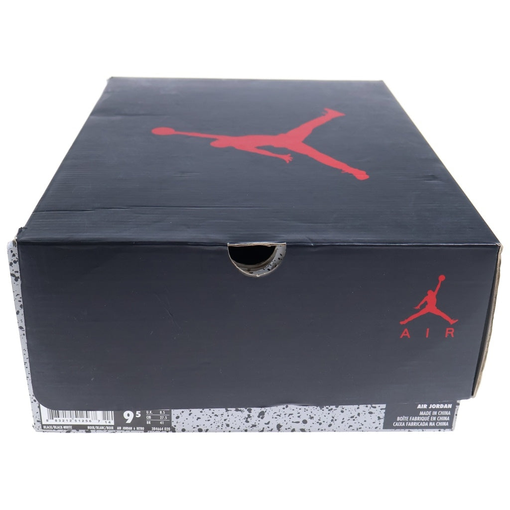 NIKE(ナイキ) 【観賞用 2016年製】 AIR JORDAN RETRO BLACK CAT 384664-020 エアジョーダン 6 レトロ キャット ハイカットスニーカー ブラック US9.5/27.5cm