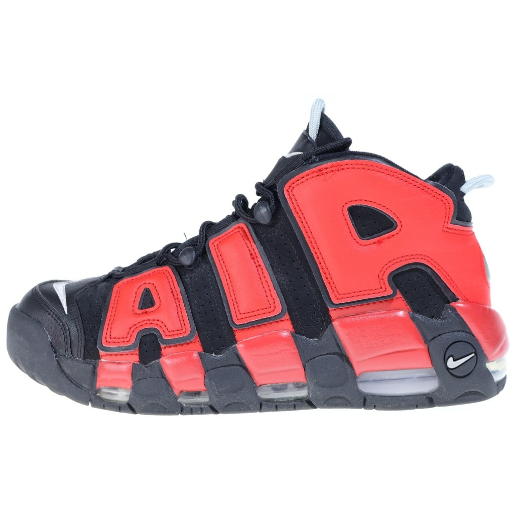 NIKE(ナイキ) AIR MORE UPTEMPO 96 DJ4400-001 エアモアアップテンポ ハイカットスニーカー ブラック/レッド US9.5/27.5cm
