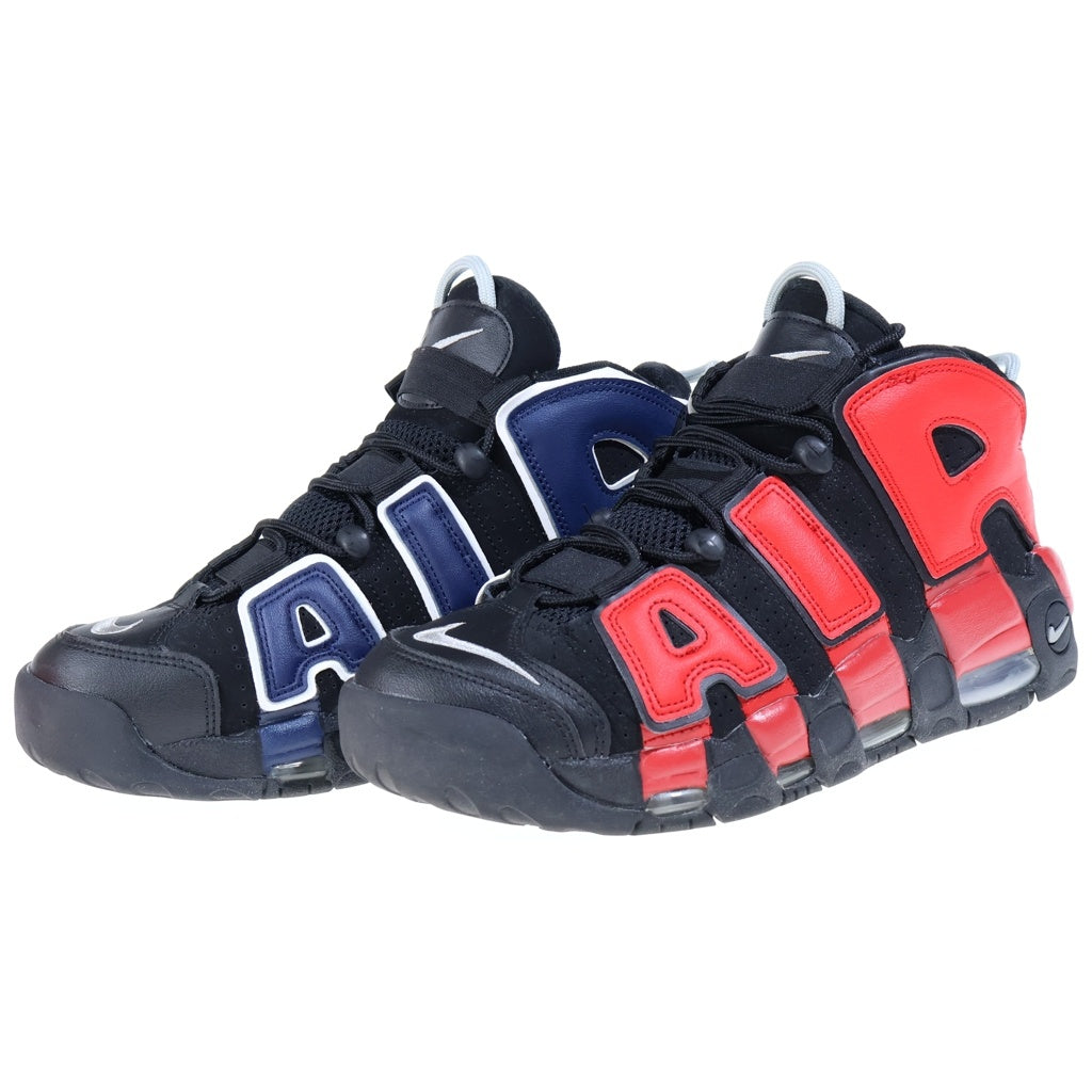 NIKE(ナイキ) AIR MORE UPTEMPO 96 DJ4400-001 エアモアアップテンポ ハイカットスニーカー ブラック/レッド US9.5/27.5cm