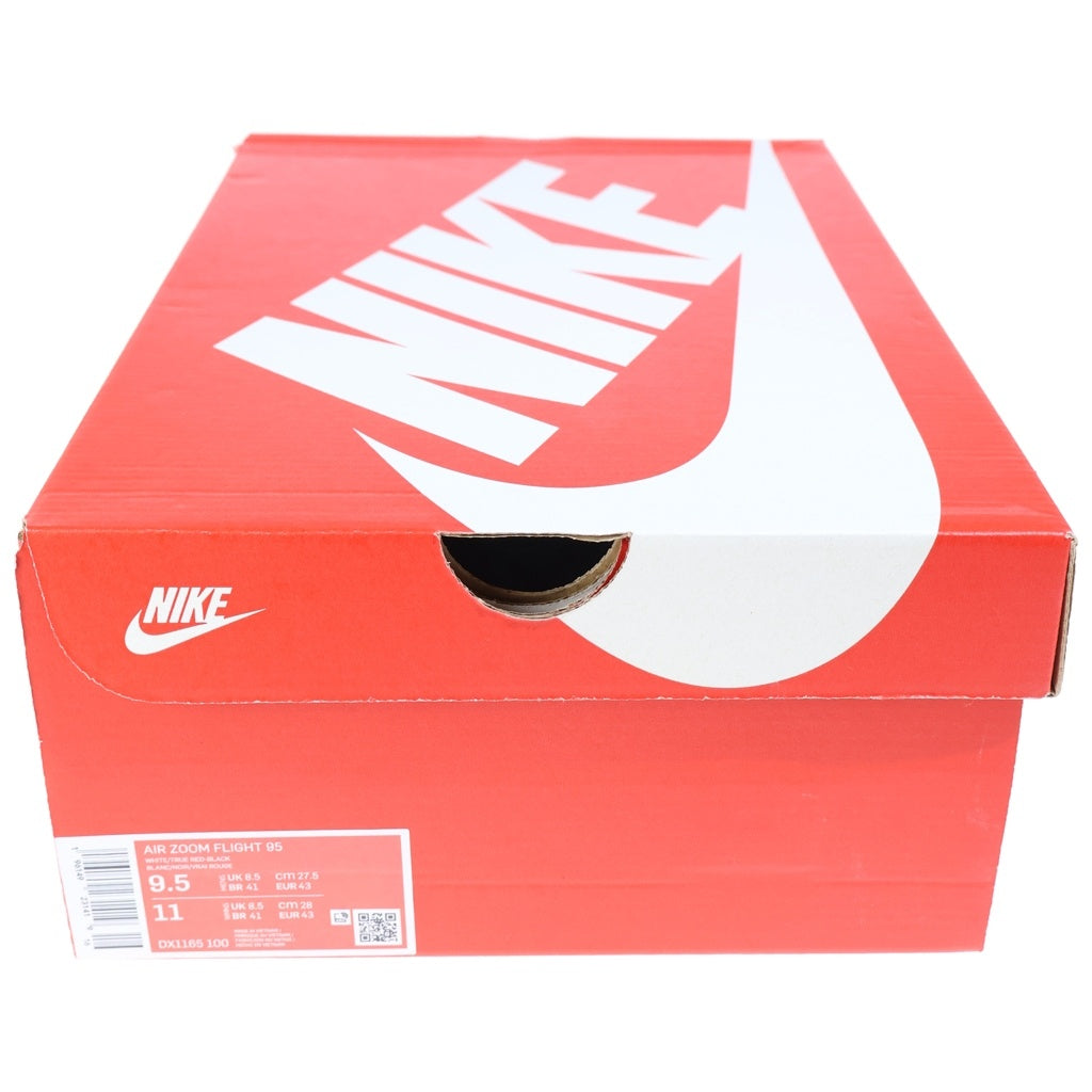 NIKE(ナイキ) AIR ZOOM FLIGHT 95 TRUE RED DX1165-100 エアズームフライト95 トゥルーレッド ハイカットスニーカー ホワイト/レッド US9.5/27.5cm