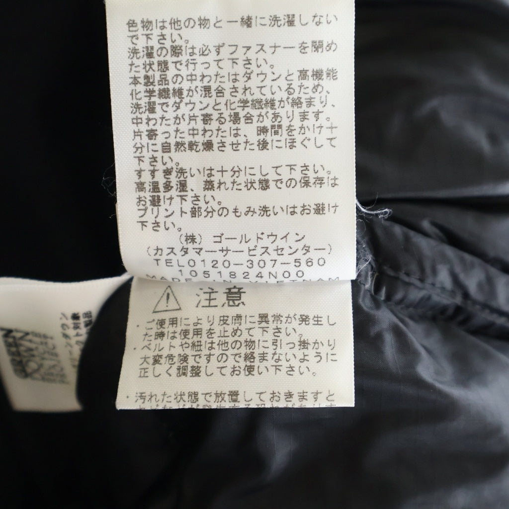 THE NORTH FACE(ザノースフェイス) GORE-TEX BELAYER PARKA ゴアテックス ビレイヤーパーカ フーデットパファーダウンジャケット ブラック ND91915