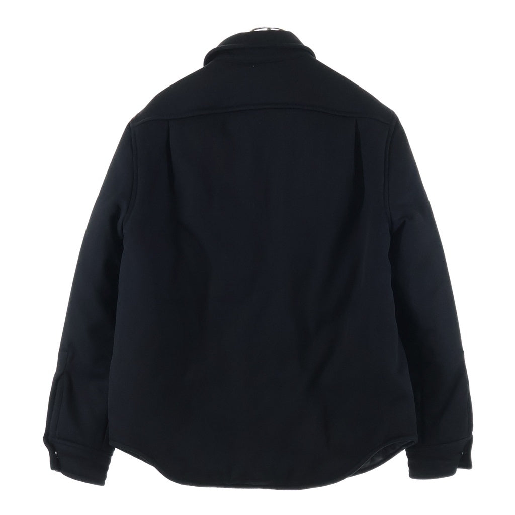 LOEWE(ロエベ) Anagram Puffer Jacket アナグラム 刺繍 ウール 中綿 パファージャケット ブラック H526Y05WAC