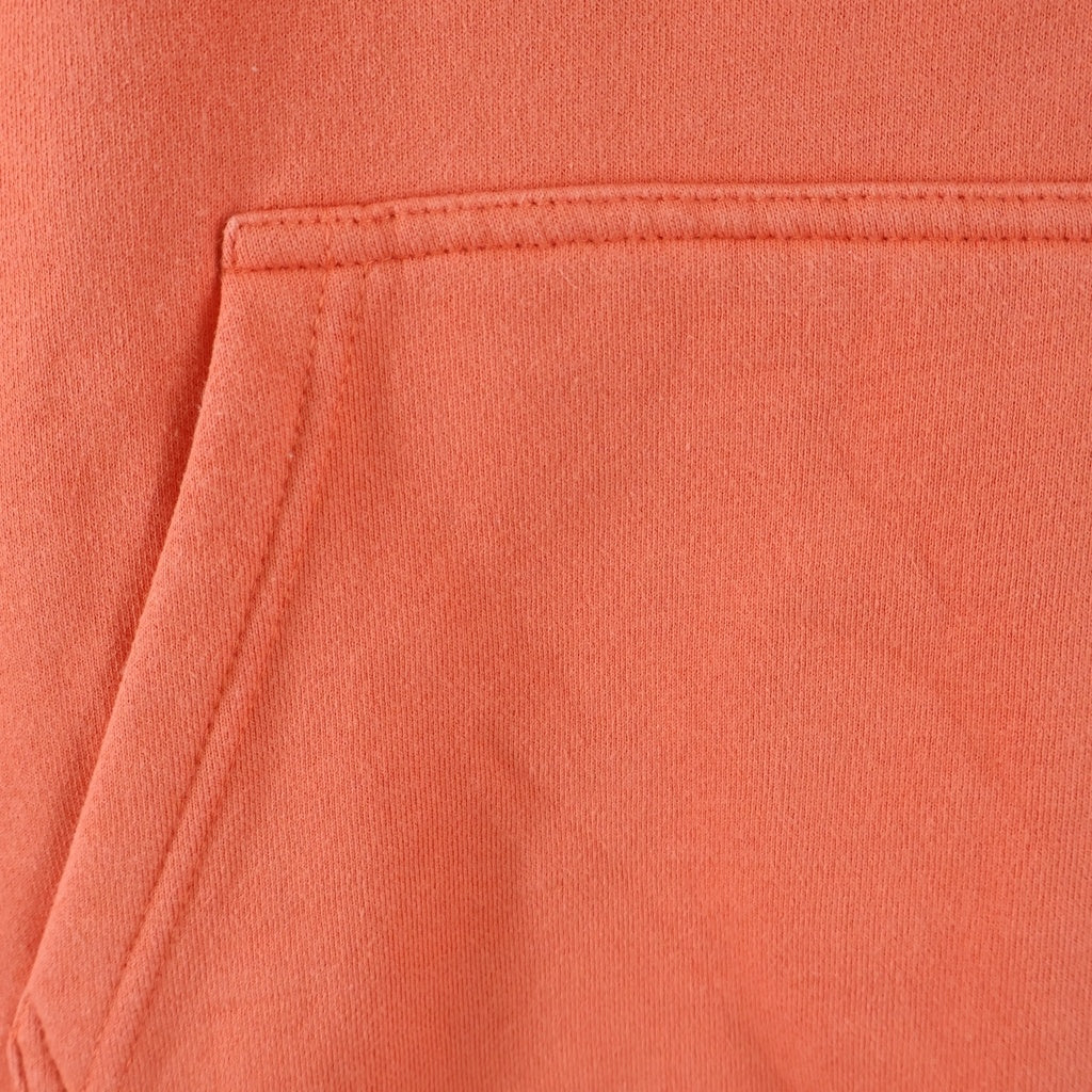 STUSSY(ステューシー) BASIC STUSSY HOOD ベーシック ステューシー フード ワンポイントロゴプリント プルオーバー フーディー パーカー オレンジ Z4000SAS19 94974