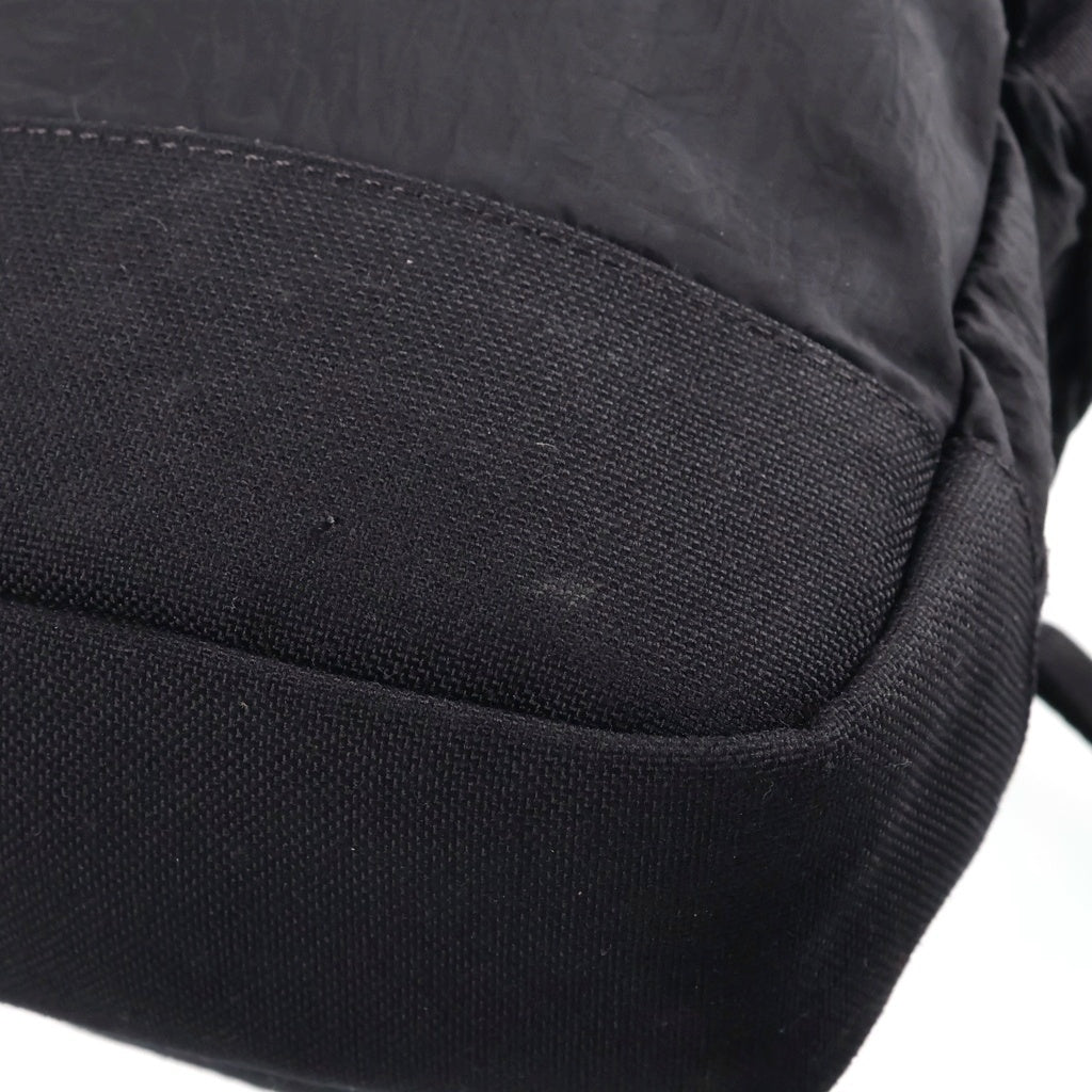 STONE ISLAND(ストーンアイランド) 25SS COMPASSロゴ刺繍 ナイロンメッシュショルダーバッグ ブラック K1S159200908S0076