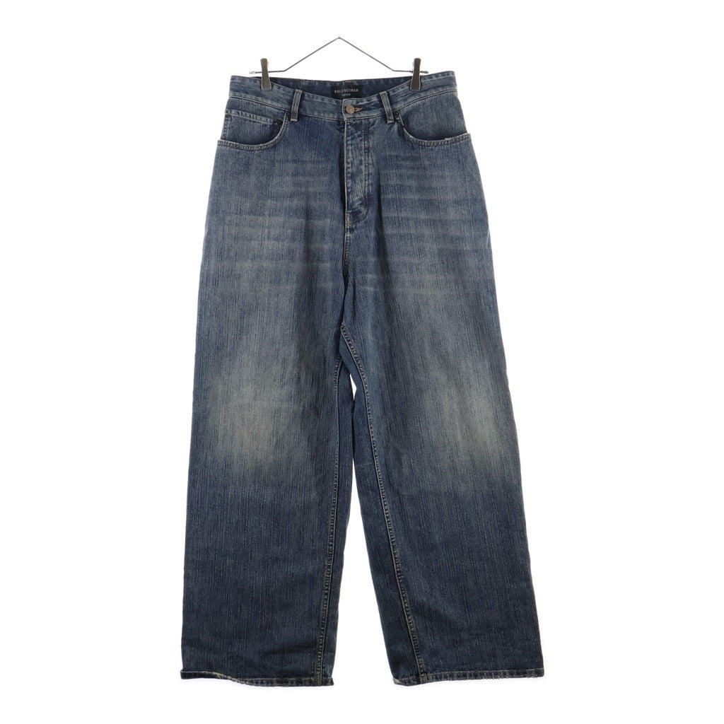 BALENCIAGA(バレンシアガ) 23SS BAGGY DENIM PANT ウォッシュド加工 バギーデニムパンツ インディゴ TD80 745213 TNW65
