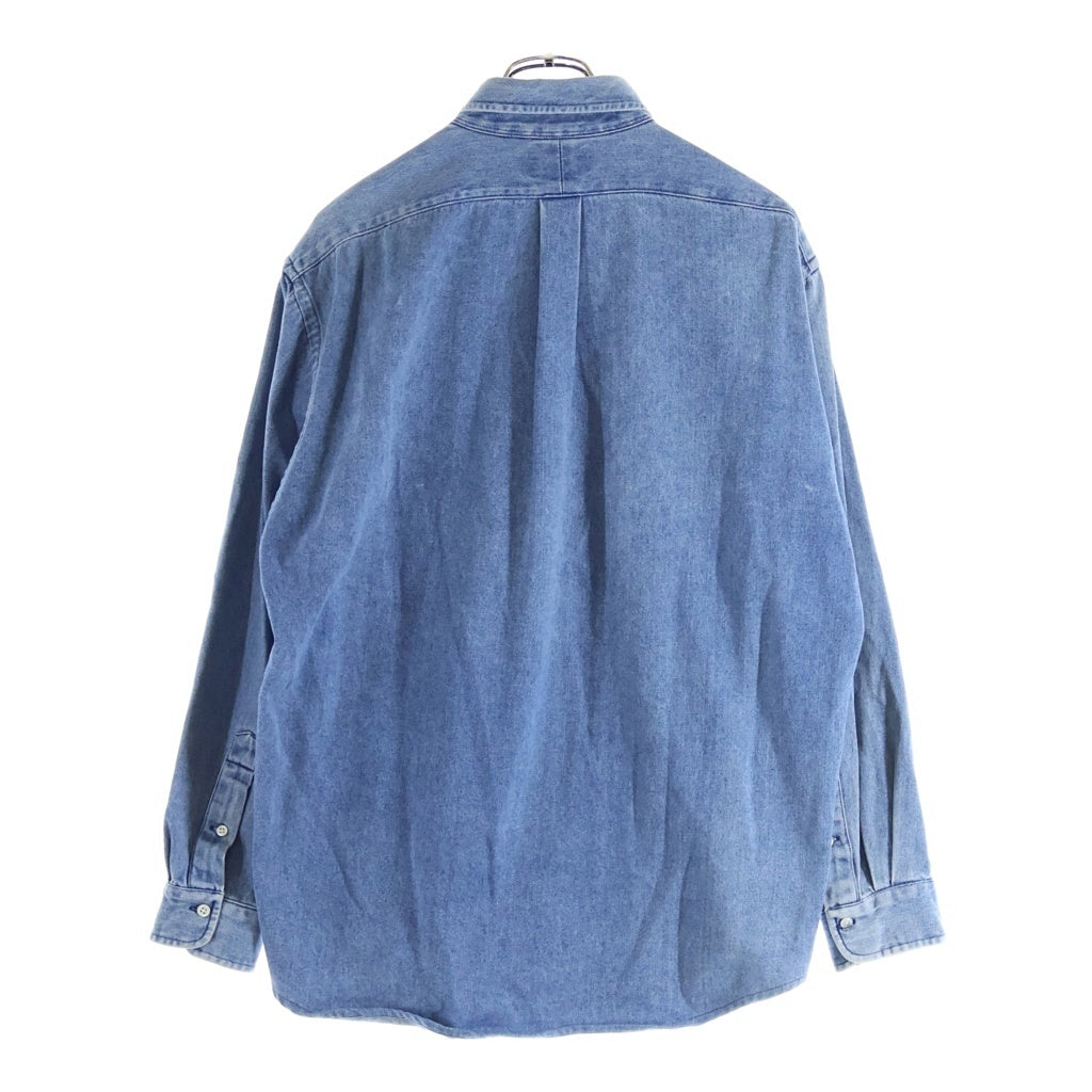 POLO RALPH LAUREN(ポロラルフローレン) 90S VINTAGE Polo Bear Denim BD Shirt ヴィンテージ ポロ ベア 長袖デニムシャツ インディゴ