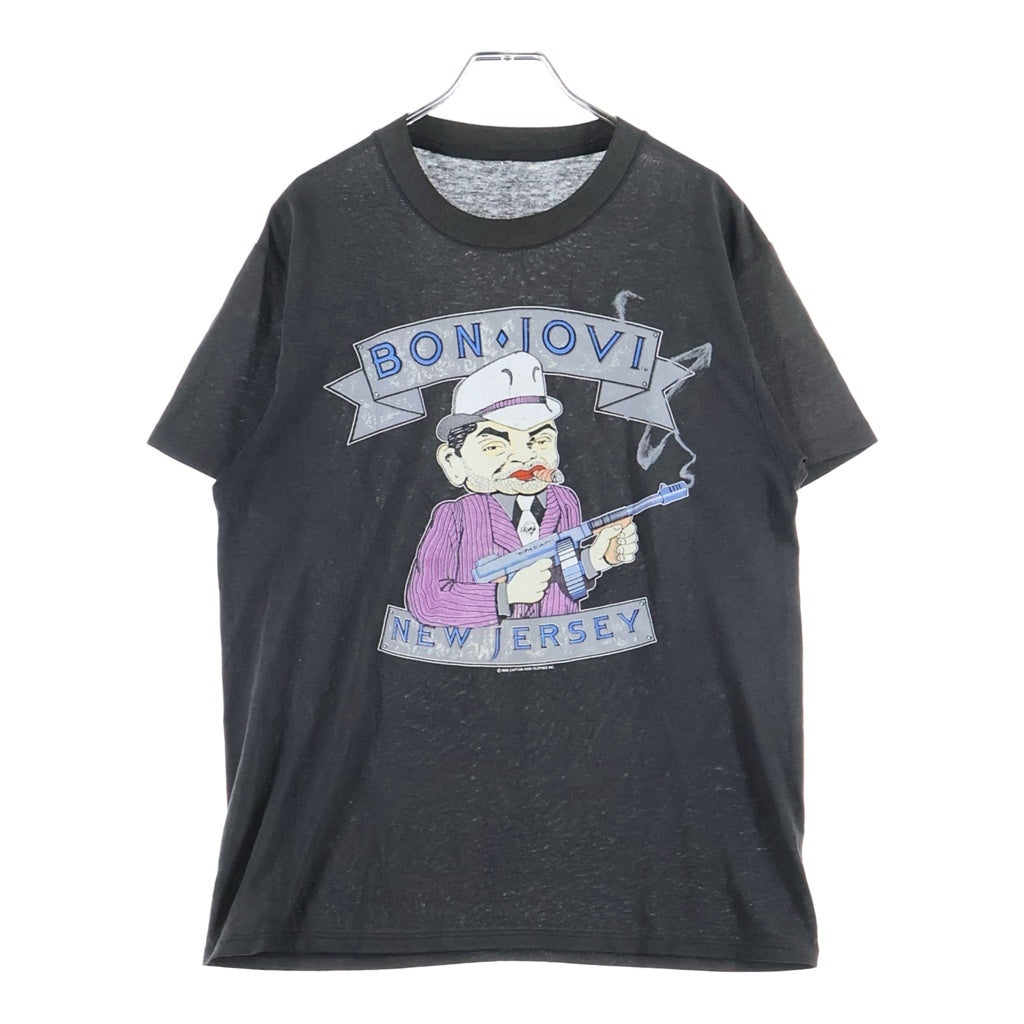VINTAGE(ヴィンテージ) 80S VINTAGE BON JOVI THE BROTHERHOOD ON TOUR EURO T-SHIRT ヴィンテージ シングルステッチ 1988コピーライト ボン ジョヴィ ザ ブラザーフッド オン ツアー ユーロ 半袖Tシャツ