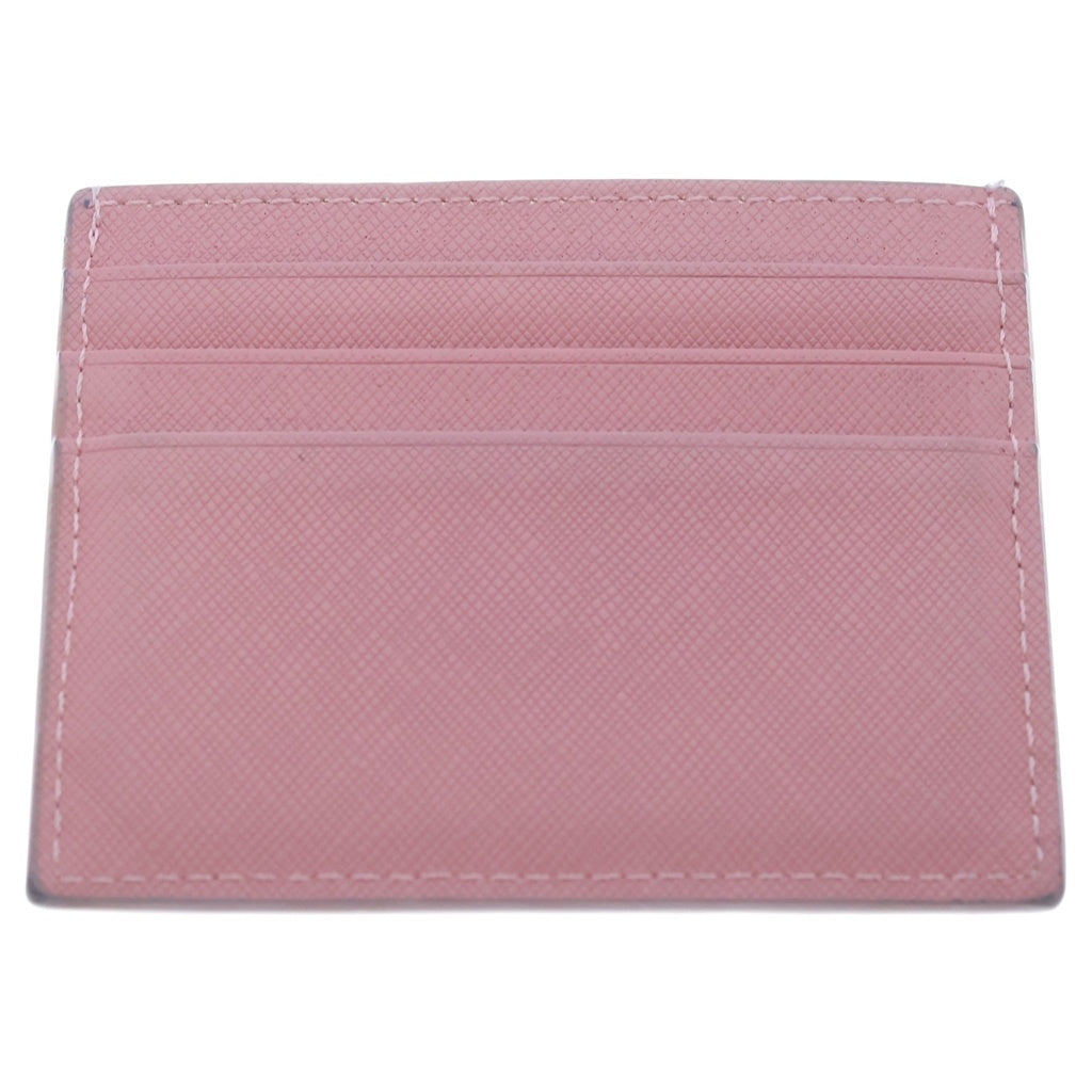 PRADA(プラダ) SAFFIANO TRIANG サフィアーノ トライアングルロゴ レザーカードケース ピンク 1MC025QHH レディース