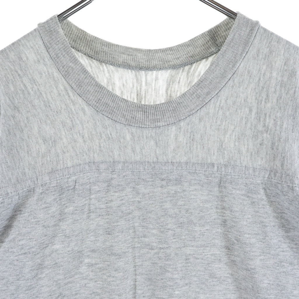 NIKE(ナイキ) 70S オレンジタグ 袖ナイキロゴプリント クルーネック半袖Tシャツカットソー グレー