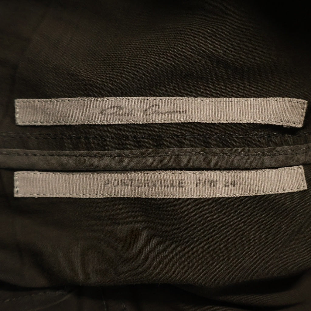 Rick Owens(リックオウエンス) Bauhaus Bela Heavy Cotton Poplin Pants バウハウス ベラ ヘビーコットンポプリン ナイロンカーゴパンツ カーキ RU02D6348-TE
