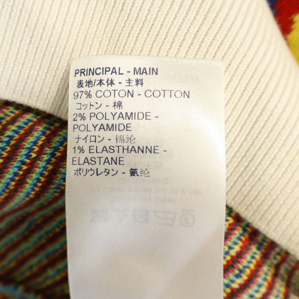 LOUIS VUITTON(ルイヴィトン) 21SS ダミエ ディストーデット ハーフジップニット マルチカラー ブルー RM211 ZLW HKN79W