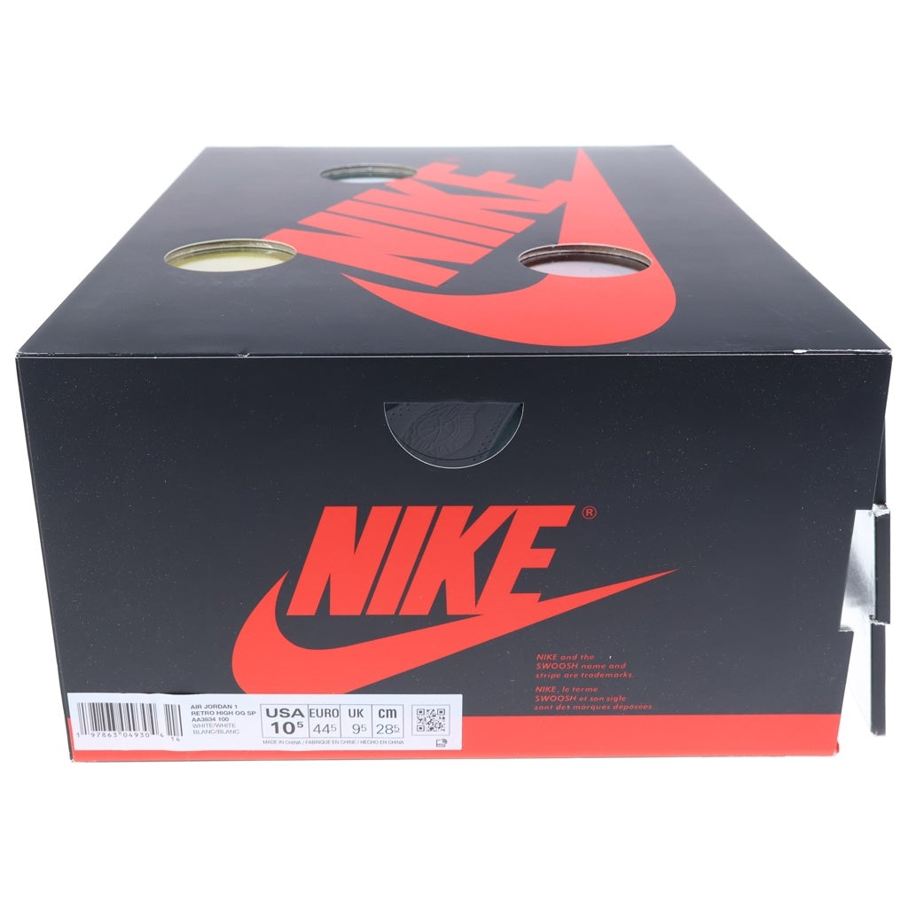 NIKE(ナイキ) ×V.A.A AIR JORDAN 1 RETRO HIGH OG ALASKA AA3834-100 エアジョーダン1 ヴァージルアブローアーカイブ アラスカ ハイカットスニーカー ホワイト US10.5/28.5cm