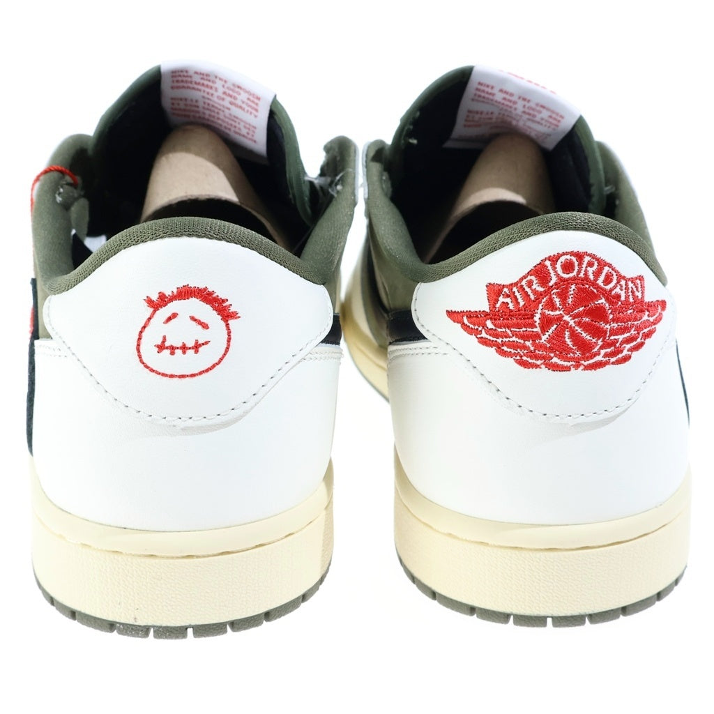 NIKE(ナイキ) ×TRAVIS SCOTT AIR JORDAN 1 LOW OG SP REVERSE OLIVE DM7866-200 トラヴィススコット エアジョーダン1 リバースオリーブ ローカットスニーカー US10.5/28.5cm