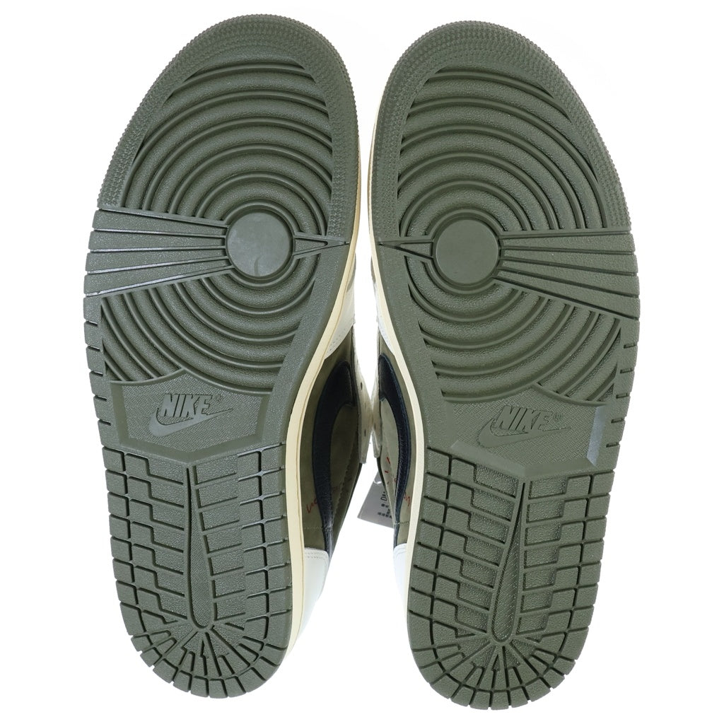 NIKE(ナイキ) ×TRAVIS SCOTT AIR JORDAN 1 LOW OG SP REVERSE OLIVE DM7866-200 トラヴィススコット エアジョーダン1 リバースオリーブ ローカットスニーカー US10.5/28.5cm