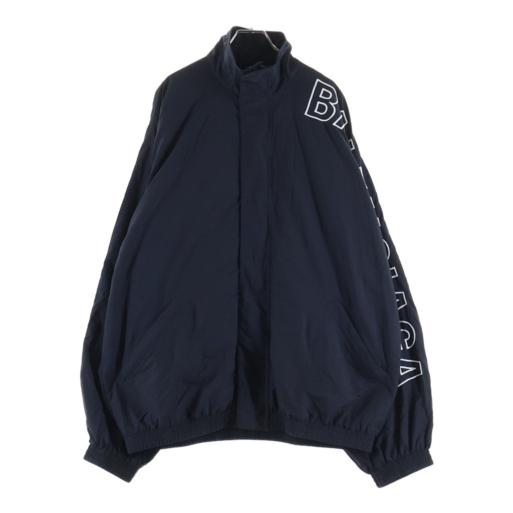 BALENCIAGA(バレンシアガ) 24SS TRACKSUIT JACKET トラックスーツ サイドロゴ刺繍 ジップアップ ナイロン ジャケット ブラック 768920