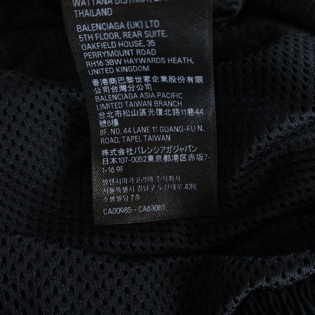 BALENCIAGA(バレンシアガ) 24SS TRACKSUIT JACKET トラックスーツ サイドロゴ刺繍 ジップアップ ナイロン ジャケット ブラック 768920