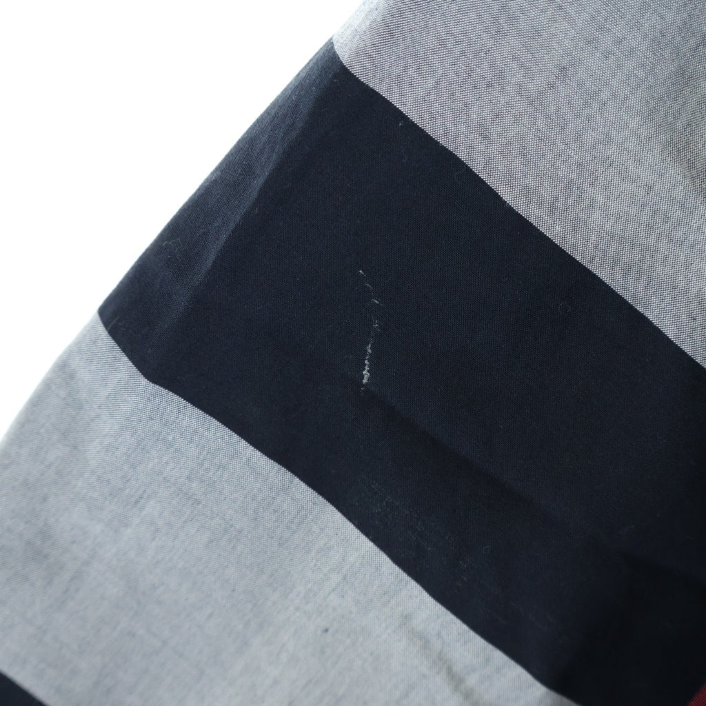 BURBERRY(バーバリー) SOMERTON SS ストレッチコットン 半袖チェックシャツ ネイビー 8020855
