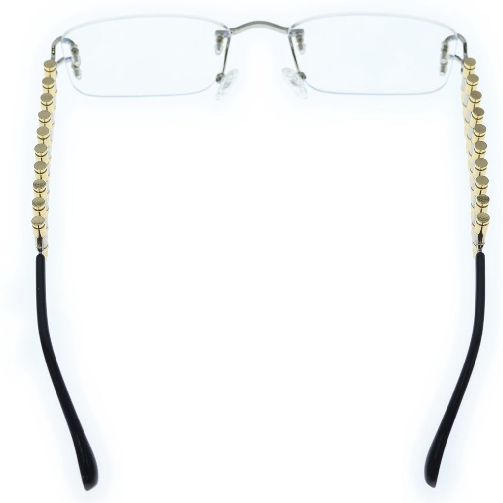 NO BRAND(ノーブランド) FISHINGFORSCALE 【フィッシング フォー スケール】 BULLET FRAMES バレットフレームズ リムレス サングラス アイウェア 眼鏡 ブラック/ゴールド