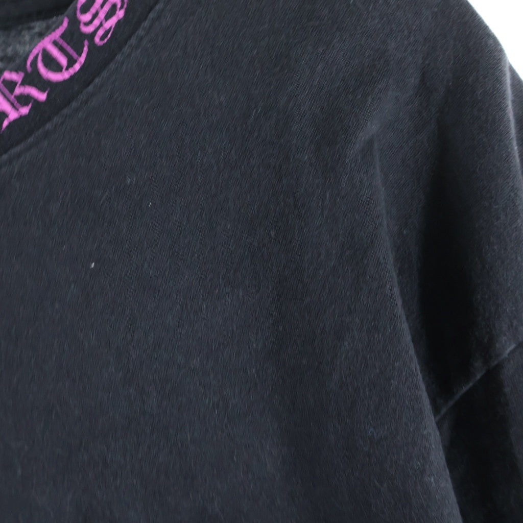 CHROME HEARTS(クロムハーツ) Neck Logo ネックロゴ クルーネック半袖Tシャツカットソー ブラック