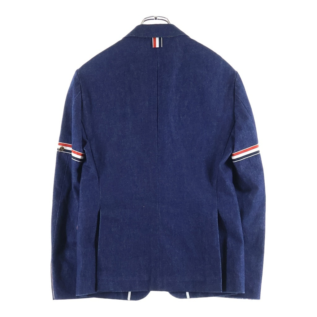 THOM BROWNE(トムブラウン) 21SS クラシック アンコンストラクテッド コットンジャケット インディゴ MJU527A-03028415