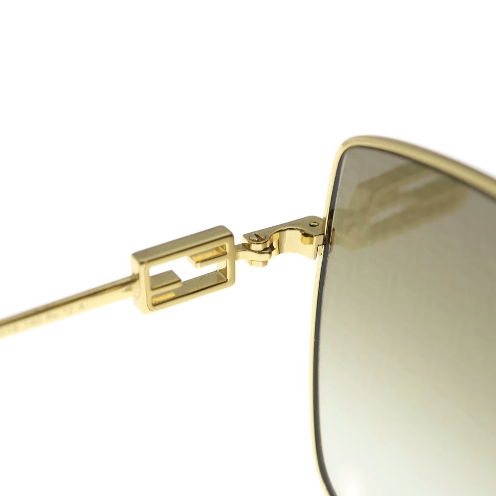 FENDI(フェンディ) Baguette Sunglasses スクエアメタルフレーム バゲット サングラス アイウェア ゴールド FE40013U-31Z