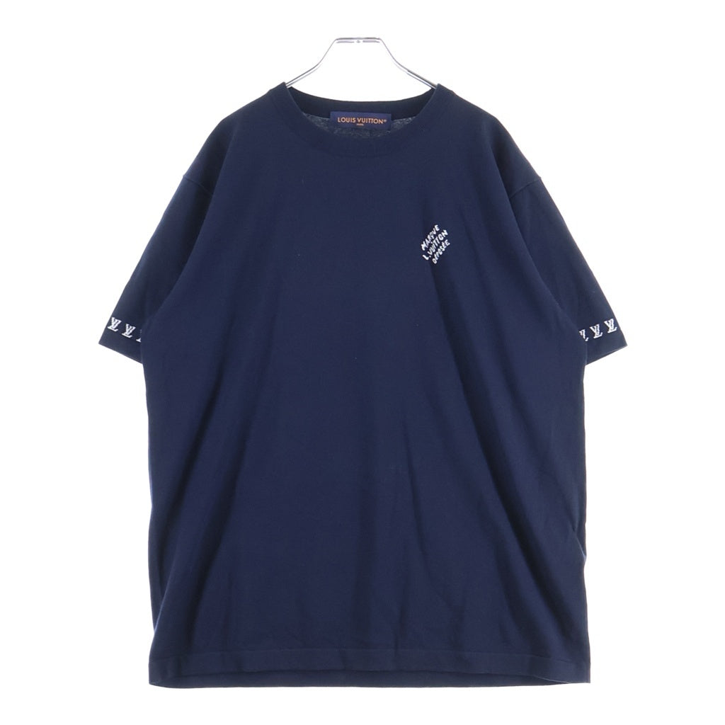 LOUIS VUITTON(ルイヴィトン) 24SS 3Dポケット クルーネック半袖Tシャツカットソー ネイビー RM241Q Z34 HRN47W