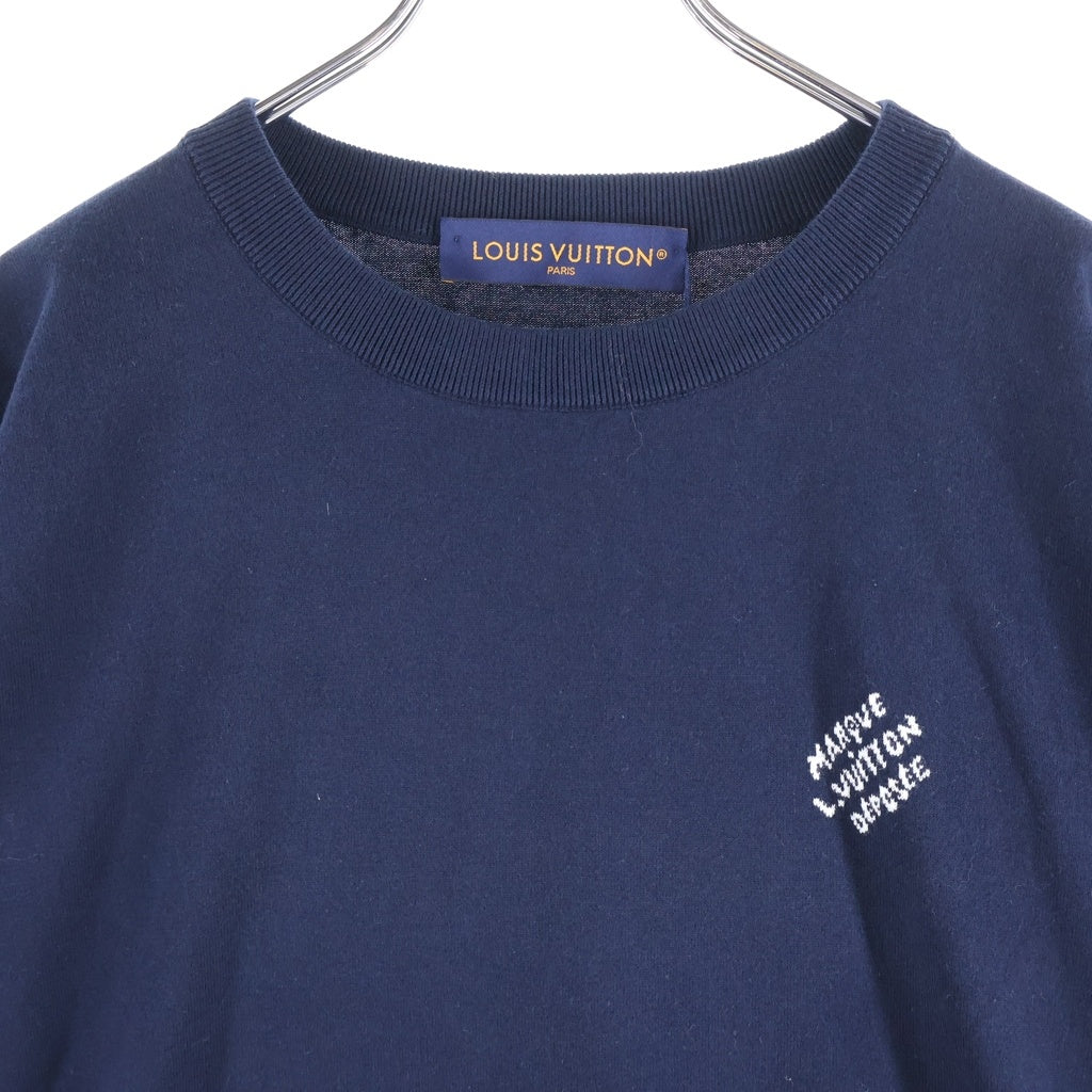 LOUIS VUITTON(ルイヴィトン) 24SS 3Dポケット クルーネック半袖Tシャツカットソー ネイビー RM241Q Z34 HRN47W