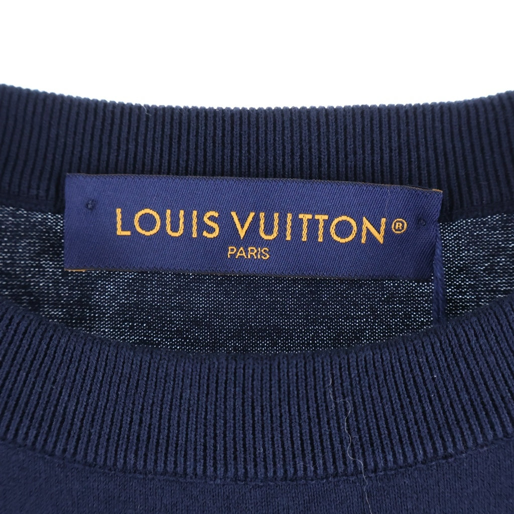 LOUIS VUITTON(ルイヴィトン) 24SS 3Dポケット クルーネック半袖Tシャツカットソー ネイビー RM241Q Z34 HRN47W