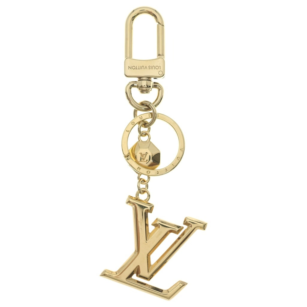 LOUIS VUITTON(ルイヴィトン) ポルト クレ・LV ファセット ロゴチャーム キーホルダー キーリング ゴールド M65216 レディース
