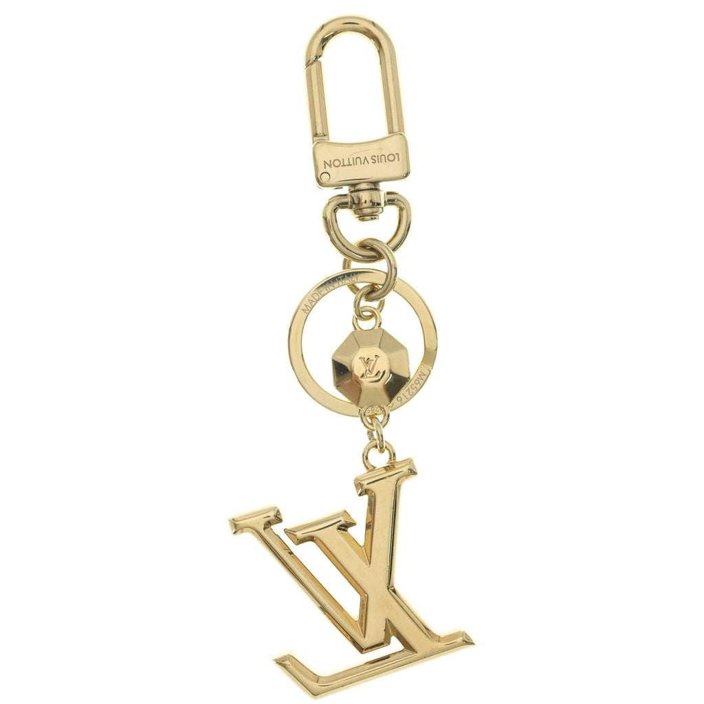 LOUIS VUITTON(ルイヴィトン) ポルト クレ・LV ファセット ロゴチャーム キーホルダー キーリング ゴールド M65216 レディース