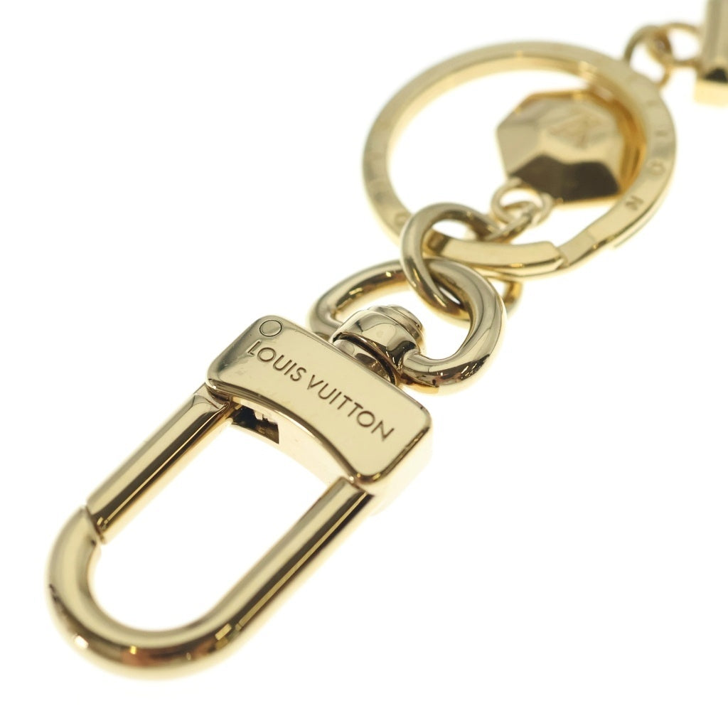 LOUIS VUITTON(ルイヴィトン) ポルト クレ・LV ファセット ロゴチャーム キーホルダー キーリング ゴールド M65216 レディース