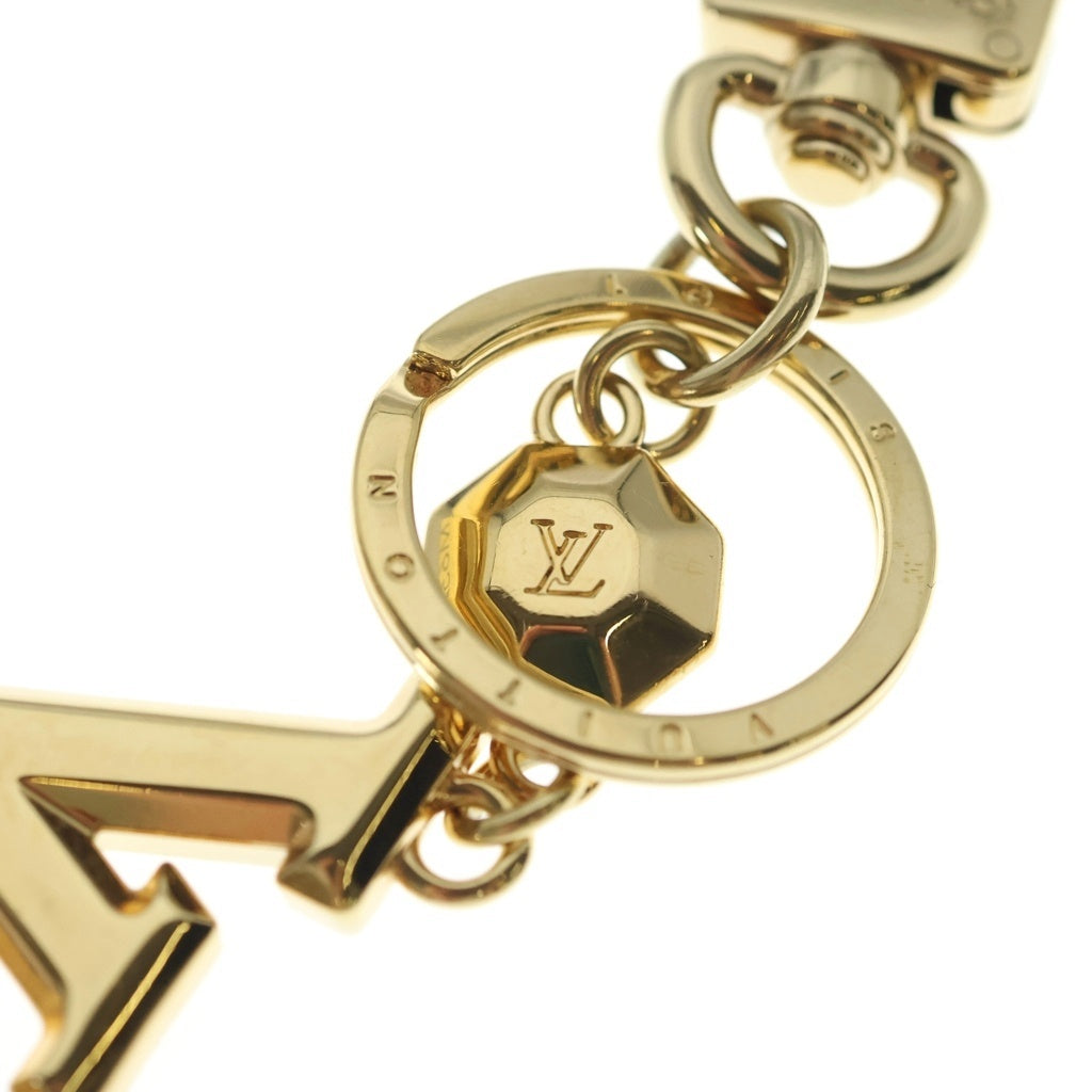LOUIS VUITTON(ルイヴィトン) ポルト クレ・LV ファセット ロゴチャーム キーホルダー キーリング ゴールド M65216 レディース
