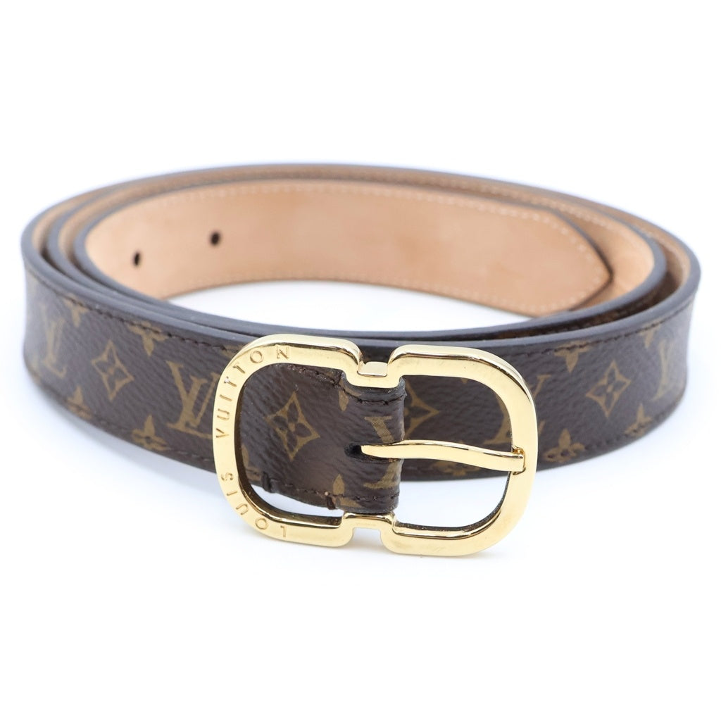 LOUIS VUITTON(ルイヴィトン) モノグラム・ミニ ベルト サンチュール ミニ25MM ブラウン/ゴールド M9584 レディース