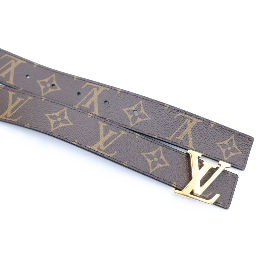 LOUIS VUITTON(ルイヴィトン) サンチュール・LVイニシャル リバーシブル ベルト ブラック/ブラウン M9453 レディース