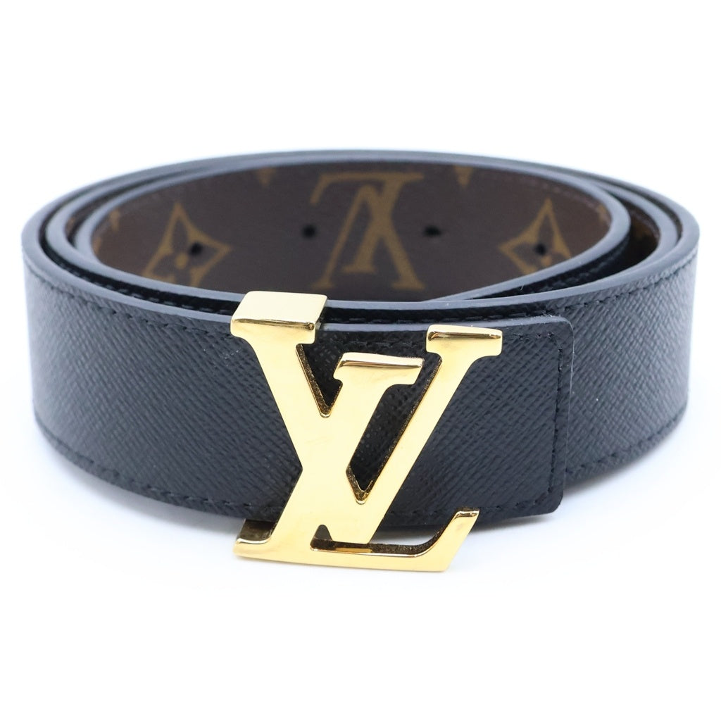LOUIS VUITTON(ルイヴィトン) サンチュール・LVイニシャル リバーシブル ベルト ブラック/ブラウン M9453 レディース