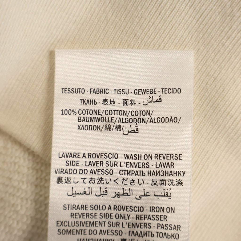 GUCCI(グッチ) 19AW Striped Printed Pullover Long Sleeve 475532 インターロッキングG ストライプド プリント クルーネック長袖スウェットトレーナー アイボリー